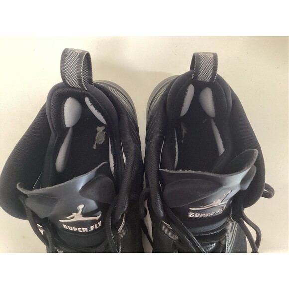 Nike air Jordan super fly 5 men’s 12.5 844691-040 black - Picture 10 of 11